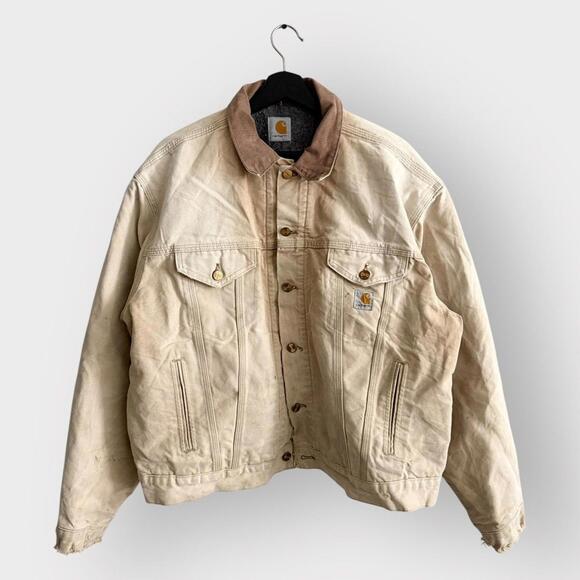 STEAL! 1990s Carhartt G -Jean Type Duck Work Jacket - Picture 1 of 9